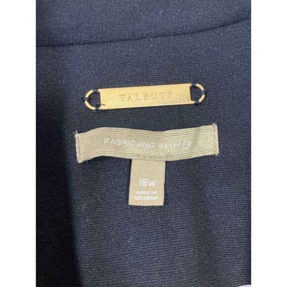 Talbots Women’s Black Blazer Coat Jacket Size 18/XL – Classic Office Attire - Picture 2 of 5